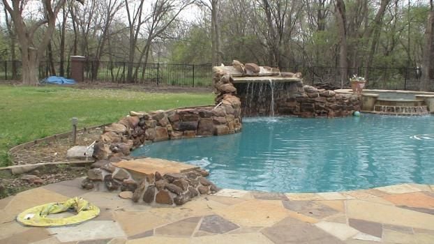 A recent swimming pool job in the  area