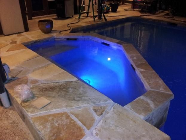 A recent pool renovation service job in the  area